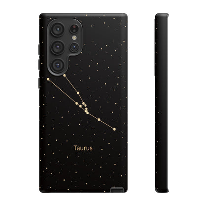Taurus Zodiac Constellation Phone Case – Luxe Gold Celestial Cover