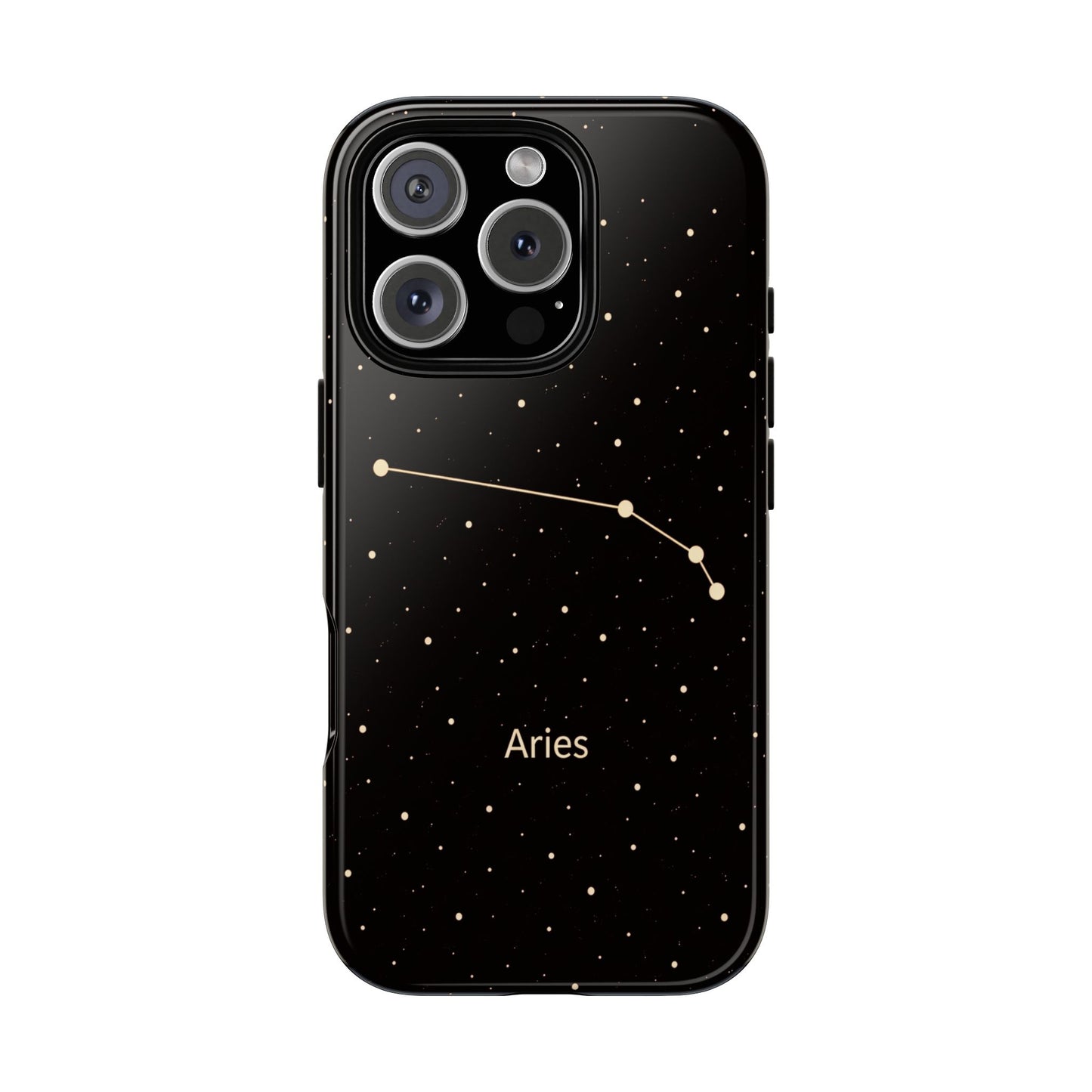 Aries Zodiac Constellation Phone Case – Luxe Gold Celestial Cover