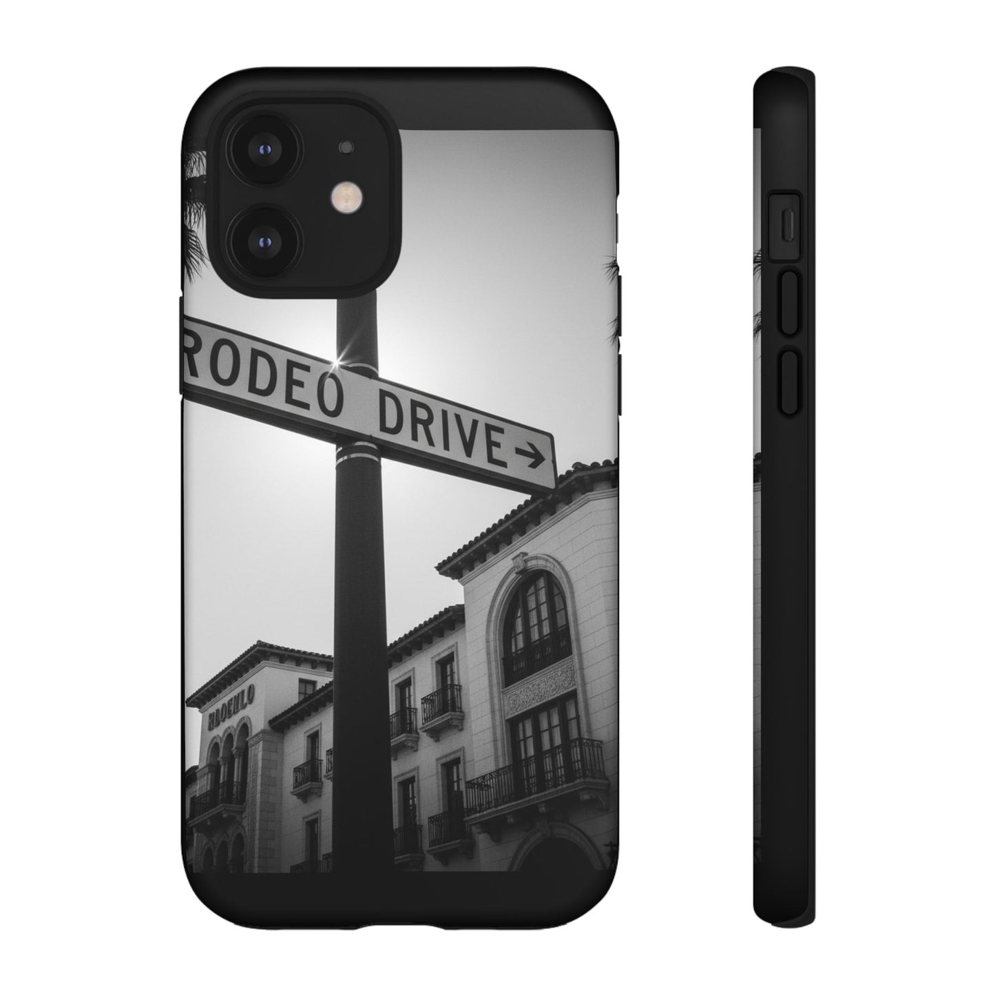 Rodeo Drive Phone Case | Los Angeles Aesthetic Black & White Photography | Luxury LA Street Tough Case for iPhone & Samsung