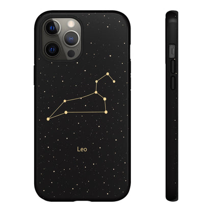 Leo Zodiac Constellation Phone Case – Luxe Gold Celestial Cover