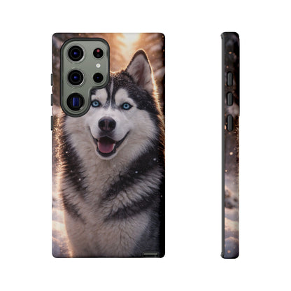 Siberian Husky Tough Phone Case | Blue Eyes Dog Cover Protective iPhone Case
