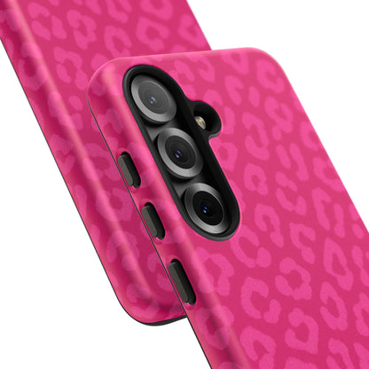 Hot Pink Leopard Phone Case – Bold Coquette Aesthetic Tough Case
