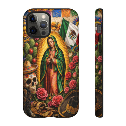 Virgen de Guadalupe Phone Case Mexican Floral iPhone Samsung Pixel Case