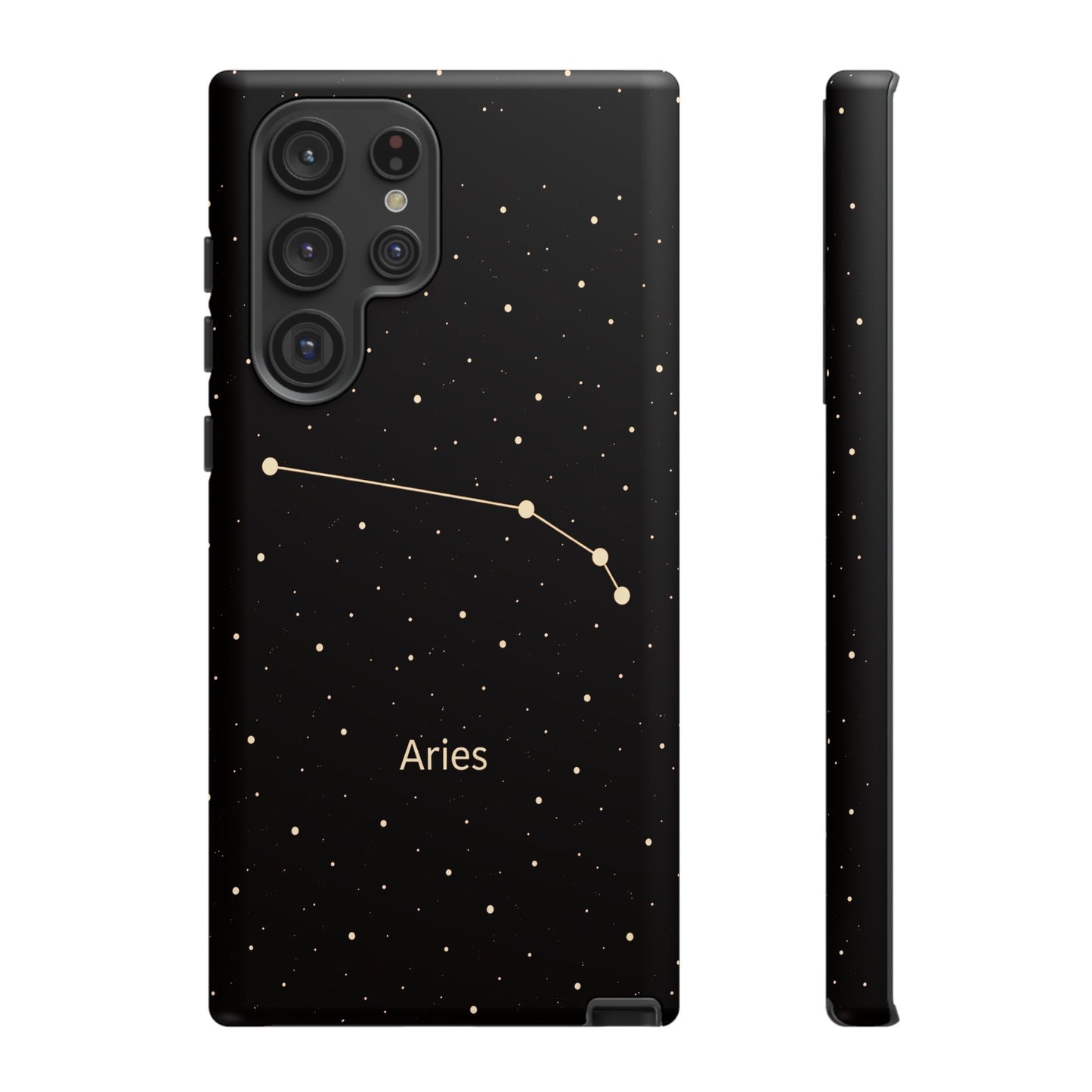 Aries Zodiac Constellation Phone Case – Luxe Gold Celestial Cover