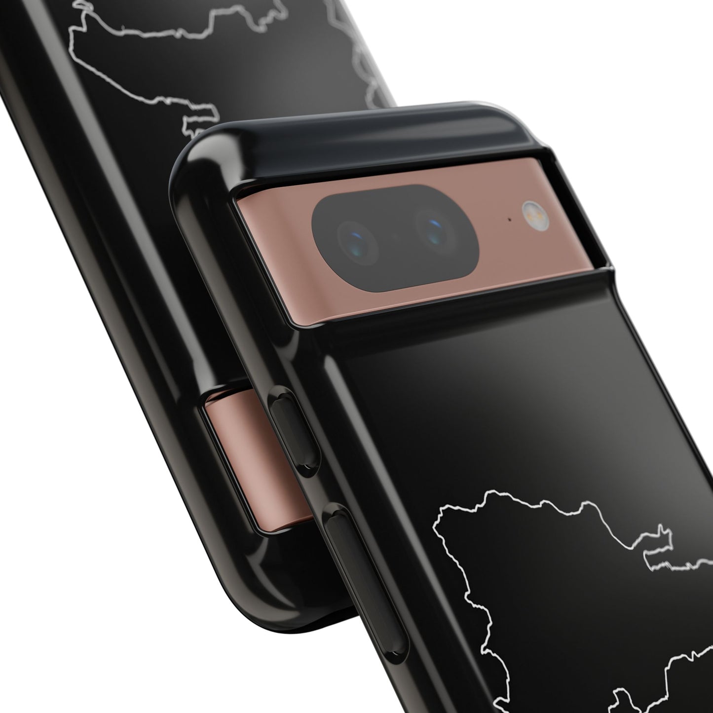 Dominican Republic Outline Phone Case – Minimal Country Map Tough Case (iPhone, Samsung, Pixel)