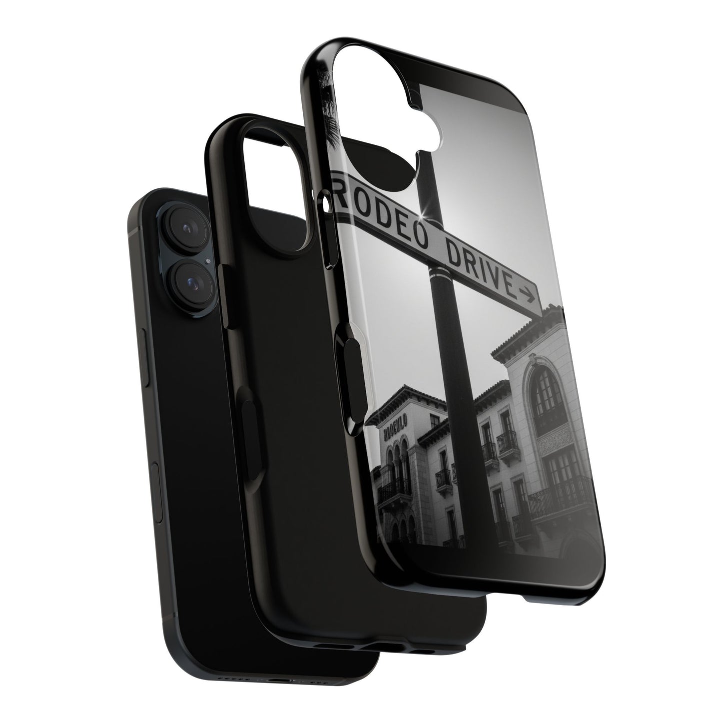 Rodeo Drive Phone Case | Los Angeles Aesthetic Black & White Photography | Luxury LA Street Tough Case for iPhone & Samsung