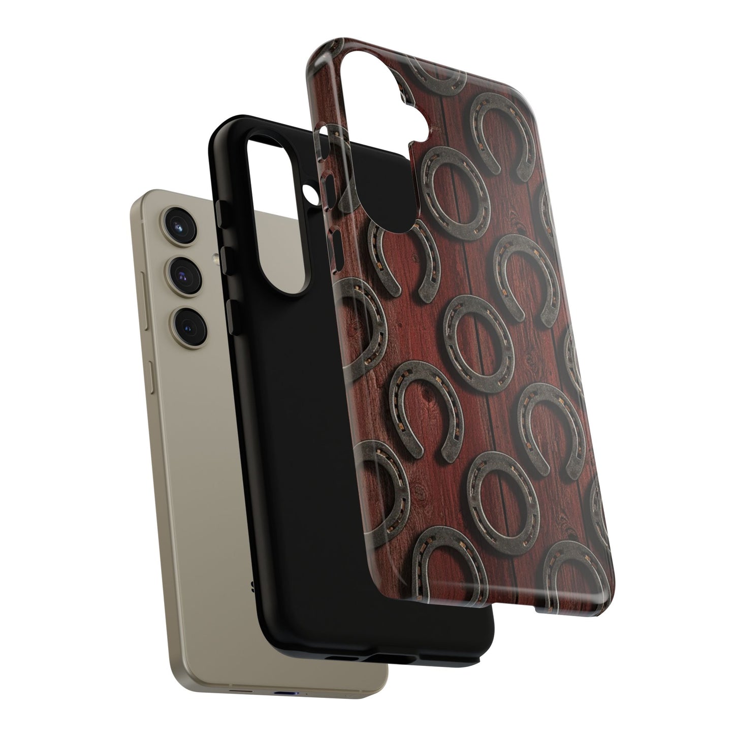 Rustic Horseshoe Western Phone Case – Cowboy Country Ranch Tough Case