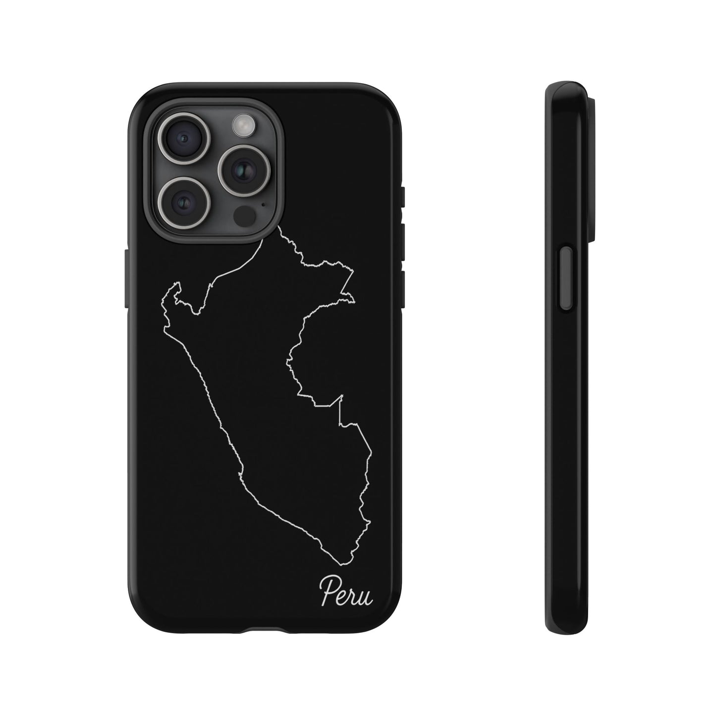 Peru Outline Phone Case – Minimal Country Map Tough Case (iPhone, Samsung, Pixel)