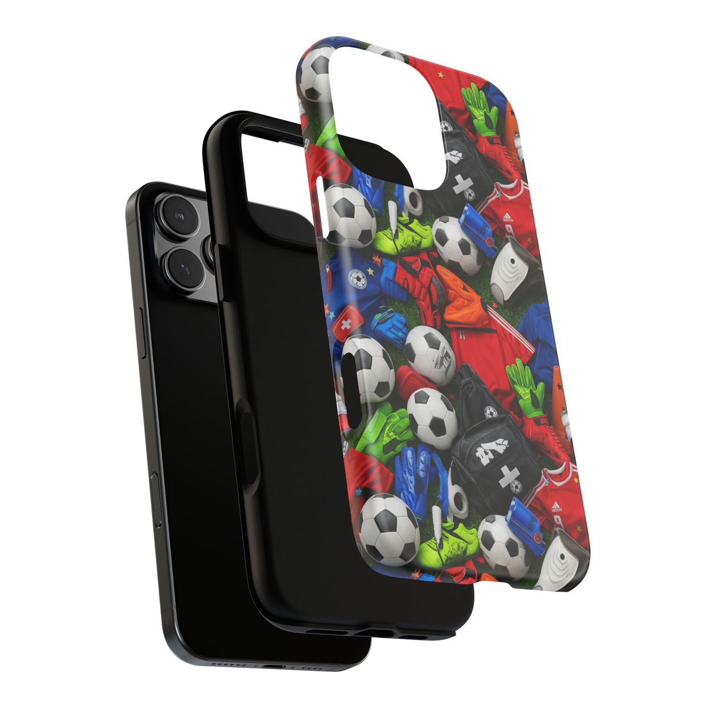 Soccer Ball Pattern Phone Case – Sports Fan Tough Protective Game Day Case