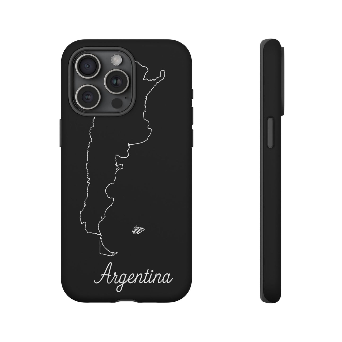 Argentina Outline Phone Case – Minimal Country Map Tough Case (iPhone, Samsung, Pixel)