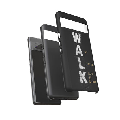 Walk by Faith Not by Sight Christian Phone Case Bible Verse Faith Cover