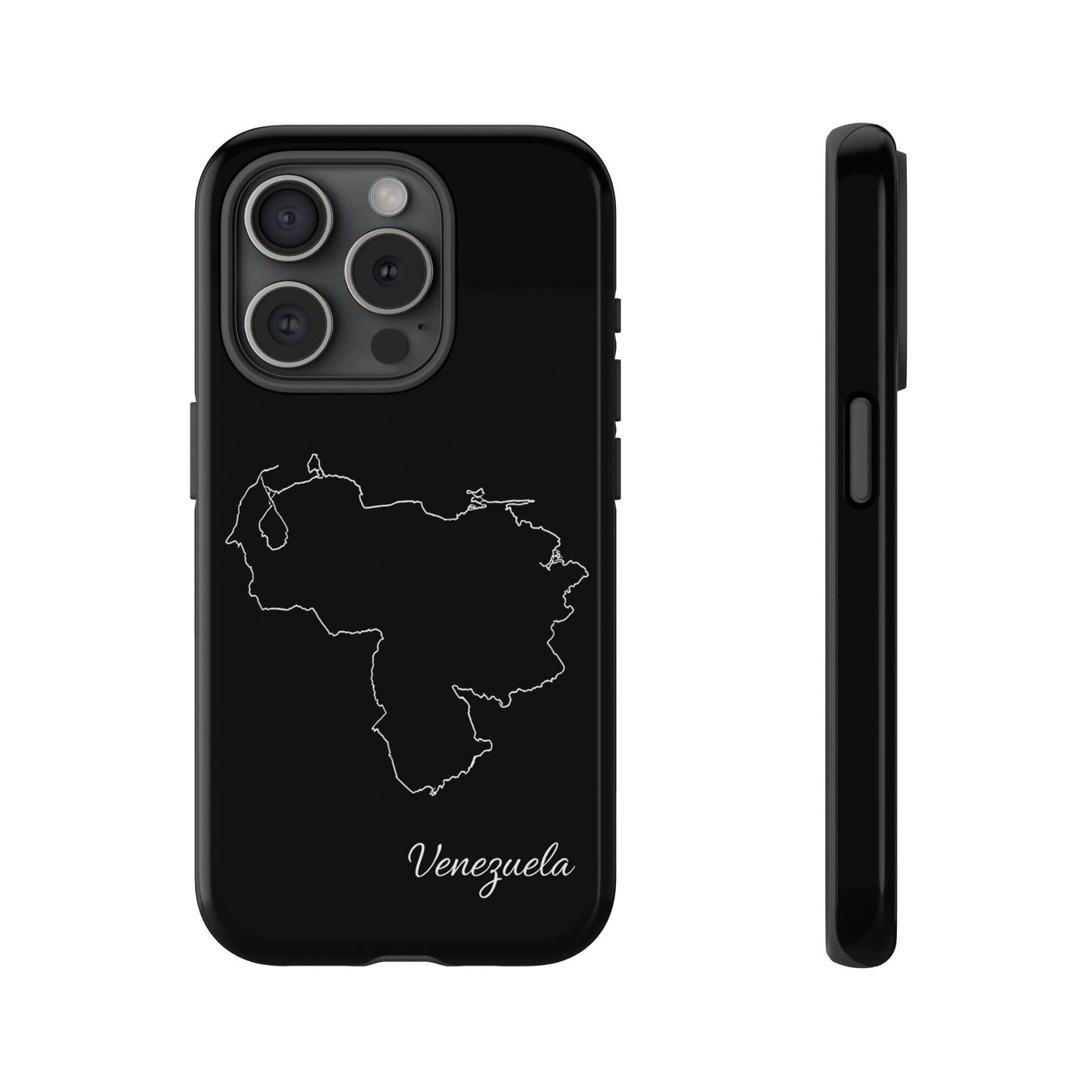 Venezuela Outline Phone Case – Minimal Country Map Tough Case (iPhone, Samsung, Pixel)
