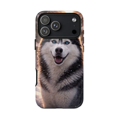 Siberian Husky Tough Phone Case | Blue Eyes Dog Cover Protective iPhone Case