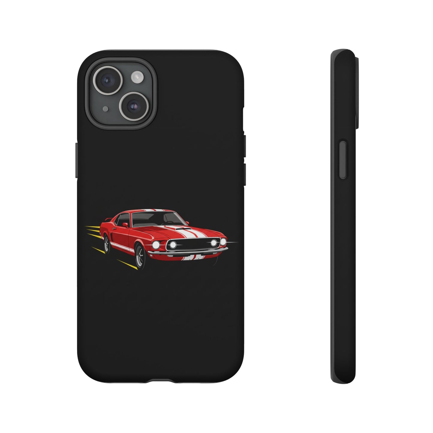 Red Muscle Car Phone Case – Classic Car Racing Tough Protective Case