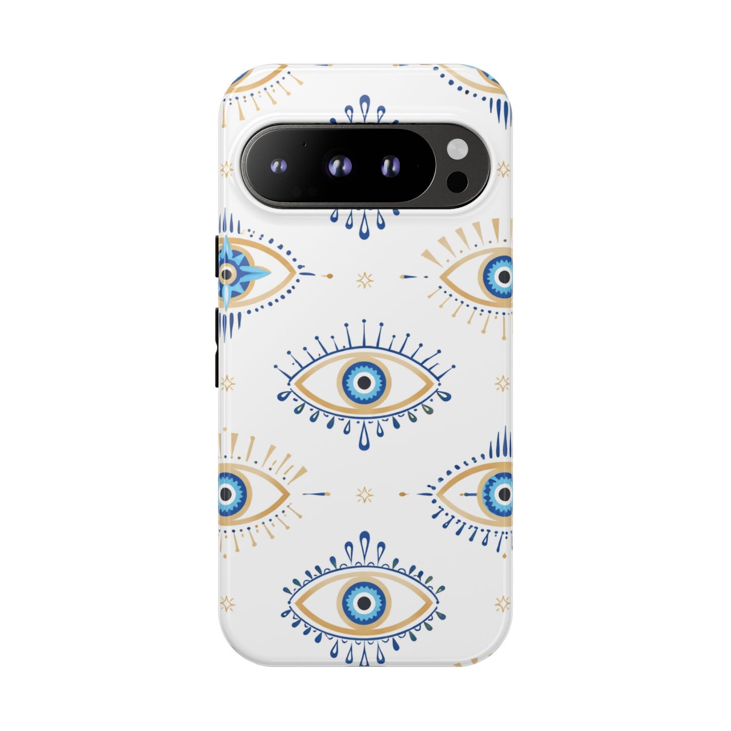 Blue Evil Eye Phone Case – Protective Slim Shockproof Cover for Iphone, Samsung Galaxy and Pixel