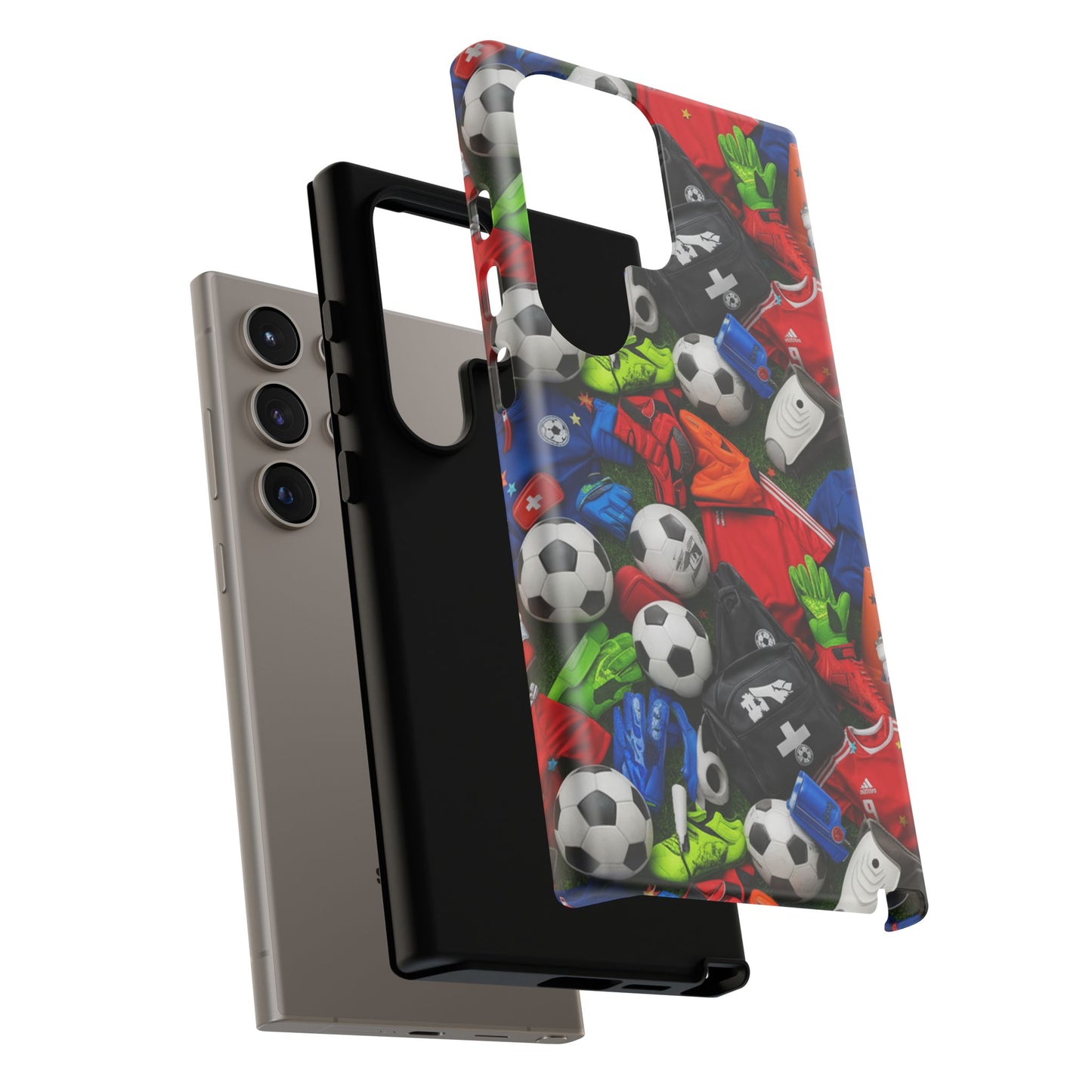 Soccer Ball Pattern Phone Case – Sports Fan Tough Protective Game Day Case