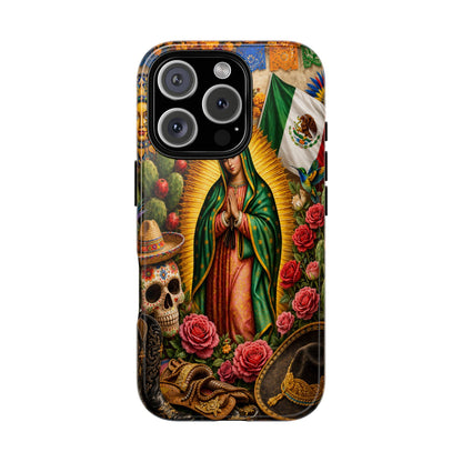 Virgen de Guadalupe Phone Case Mexican Floral iPhone Samsung Pixel Case