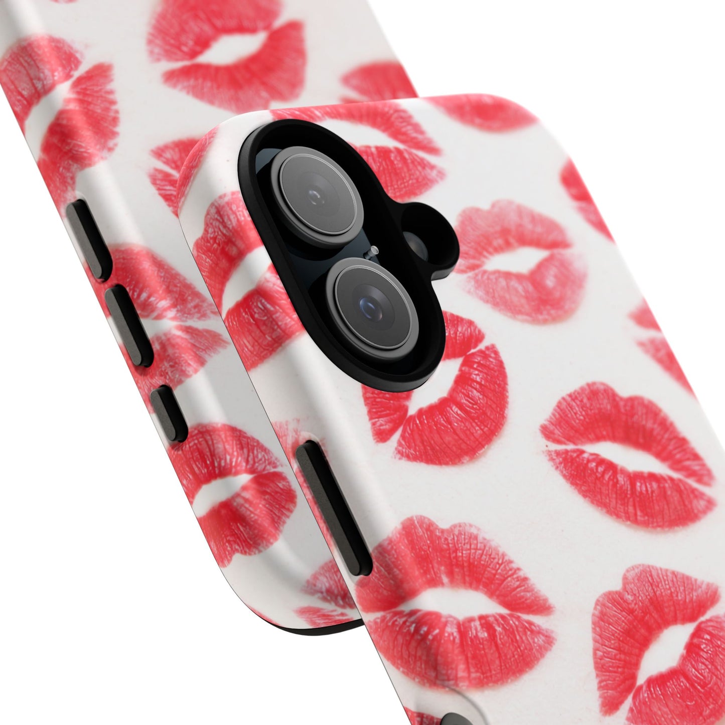 Red Lipstick Kiss Phone Case – Sexy Lip Print Pattern Tough Protective Cover