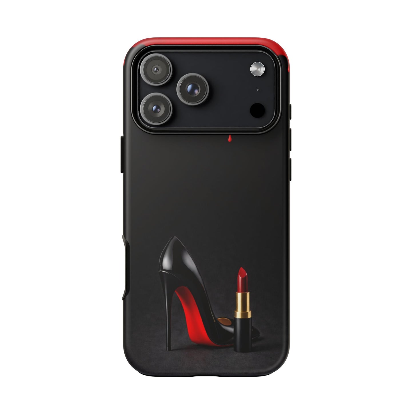 Dark Feminine Red Drip Phone Case – Gothic Glam Tough Cover