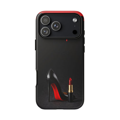 Dark Feminine Red Drip Phone Case – Gothic Glam Tough Cover