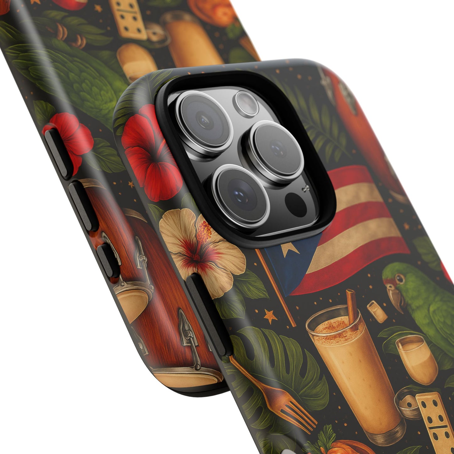Puerto Rican Culture Phone Case | Boricua Icons Caribbean Aesthetic Tough Protective Case