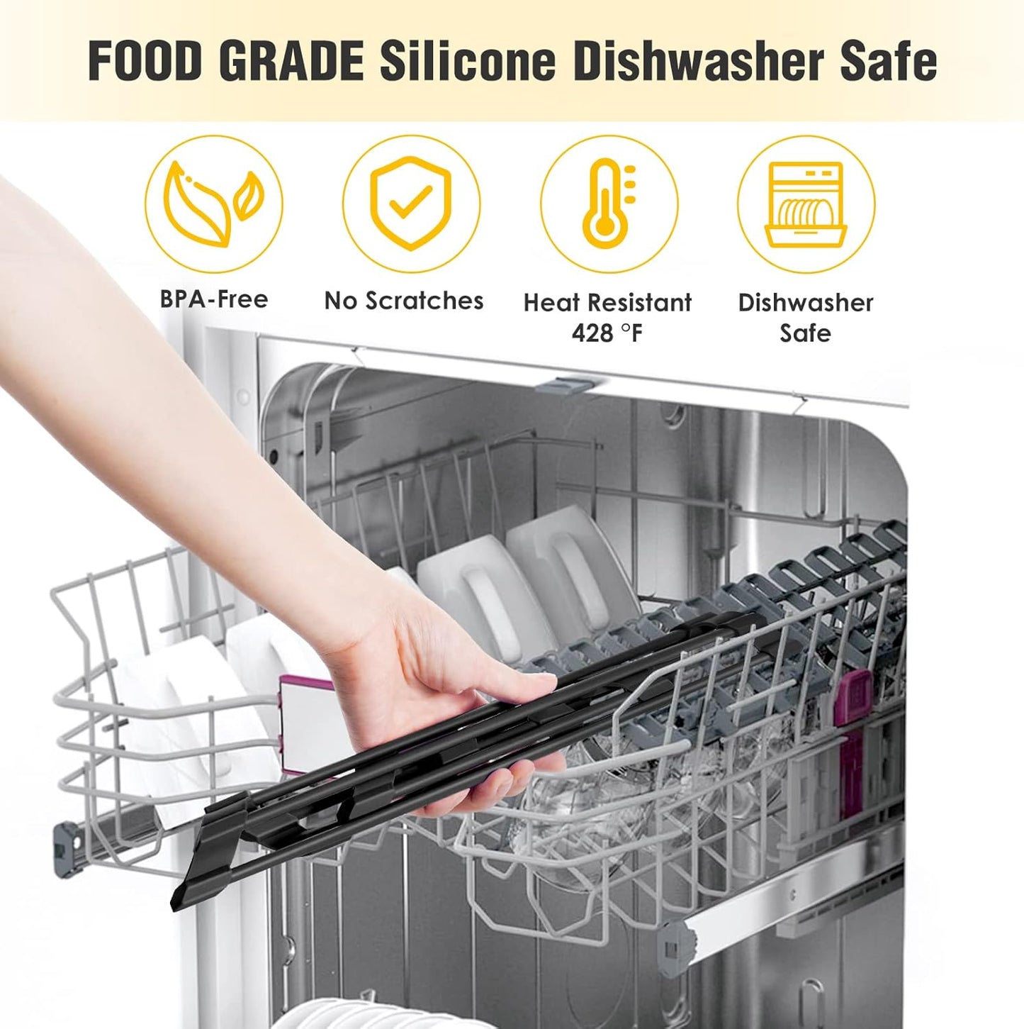 Small Triangle Roll-Up Dish Drying Rack with Silicone Coating Stainless Steel Frame for Sink Corners, Multipurpose Over-The-Sink Kitchen Drainer & Organizer for Space-Saving Storage (Black)
