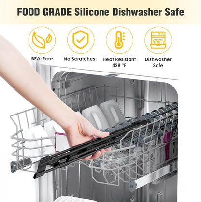 Small Triangle Roll-Up Dish Drying Rack with Silicone Coating Stainless Steel Frame for Sink Corners, Multipurpose Over-The-Sink Kitchen Drainer & Organizer for Space-Saving Storage (Black)