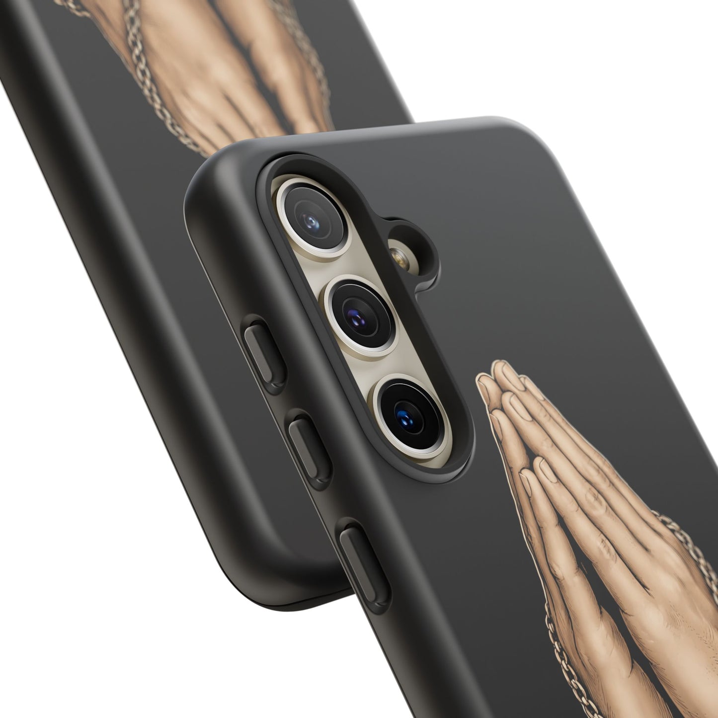 Praying Hands Cross Phone Case – Christian Faith Scripture Cover