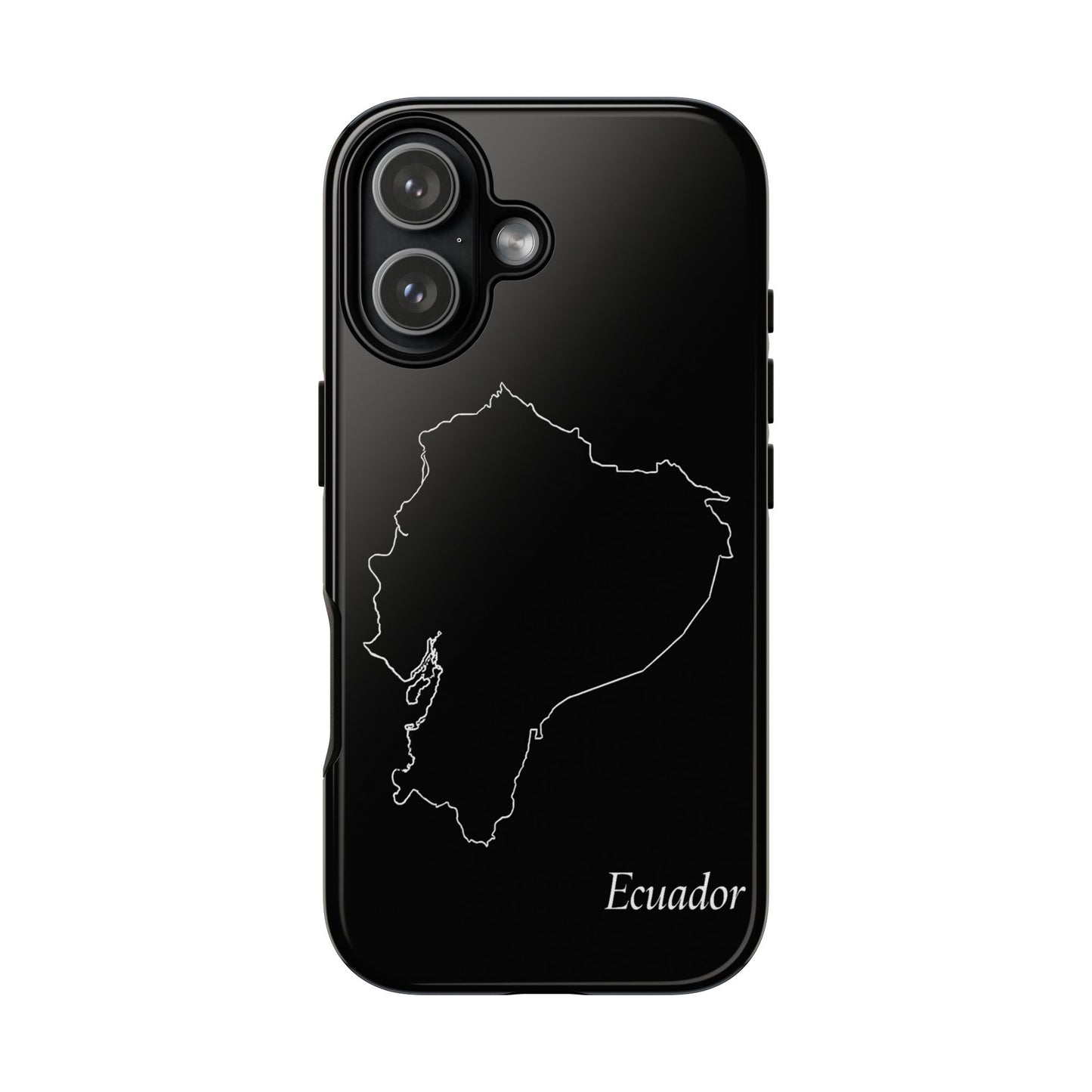 Ecuador Outline Phone Case – Minimal Country Map Tough Case (iPhone, Samsung, Pixel)