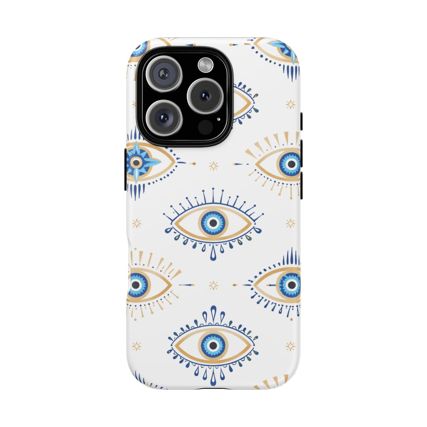 Blue Evil Eye Phone Case – Protective Slim Shockproof Cover for Iphone, Samsung Galaxy and Pixel