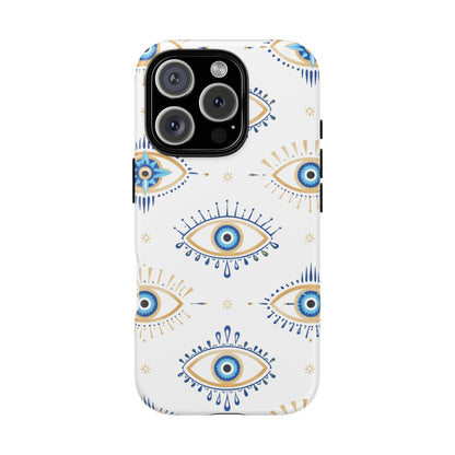 Blue Evil Eye Phone Case – Protective Slim Shockproof Cover for Iphone, Samsung Galaxy and Pixel