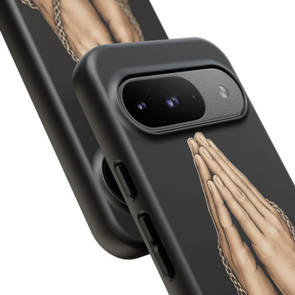Praying Hands Cross Phone Case – Christian Faith Scripture Cover