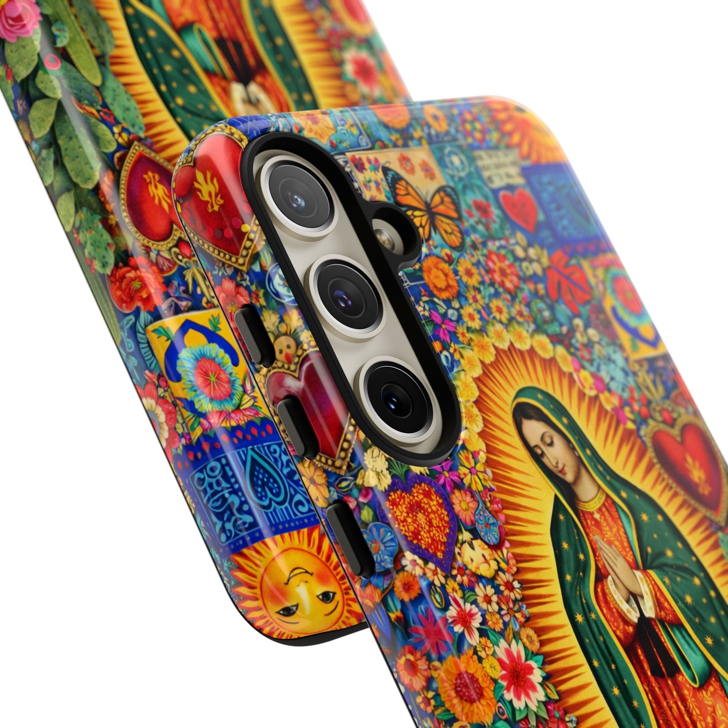 Virgin Mary Guadalupe Phone Case Mexican Folk Art Tough Cover iPhone Samsung