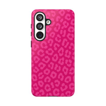 Hot Pink Leopard Phone Case – Bold Coquette Aesthetic Tough Case