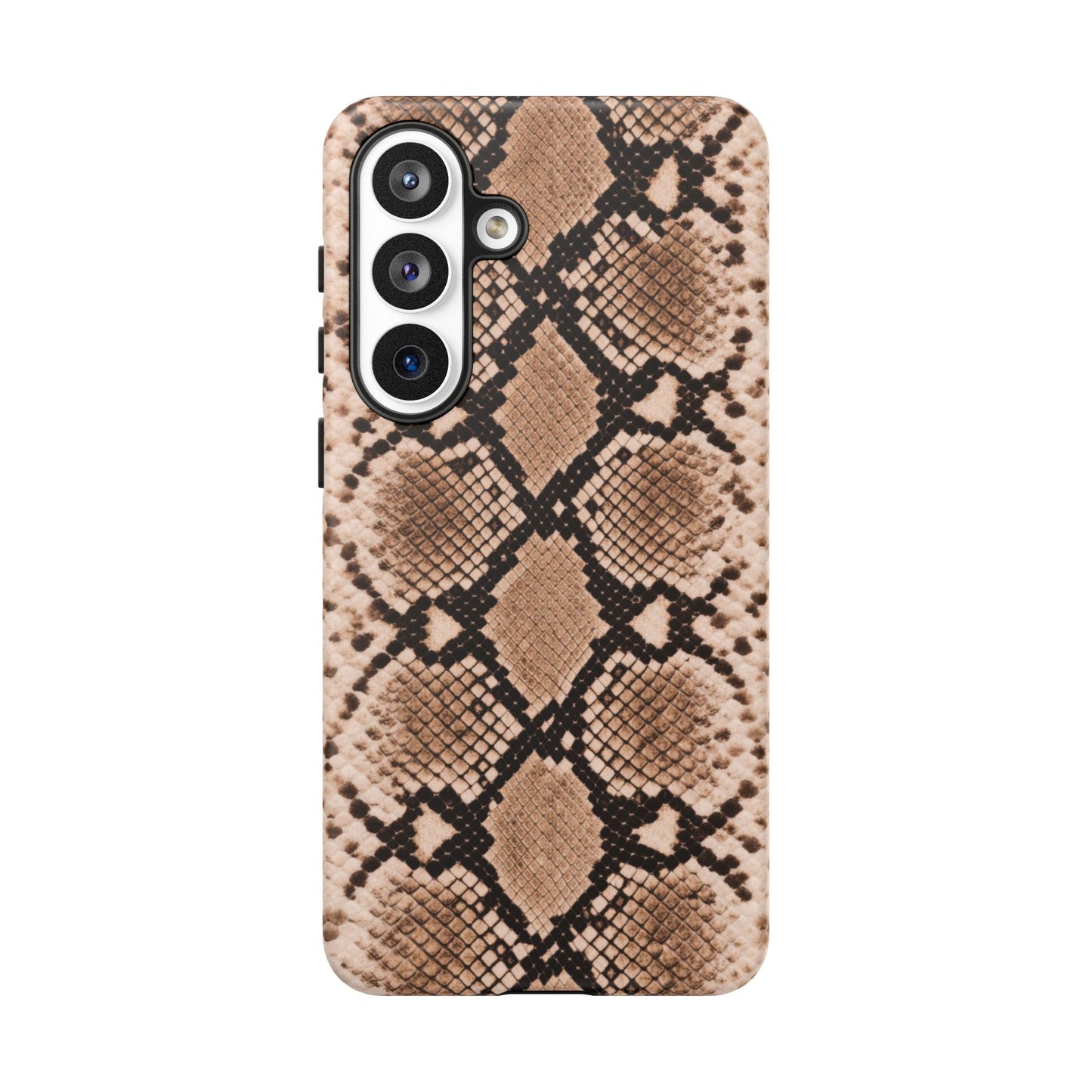 Snake Print Phone Case – Brown Python Pattern Slim Protective Cover for Iphone, Samsung Galaxy and Pixel