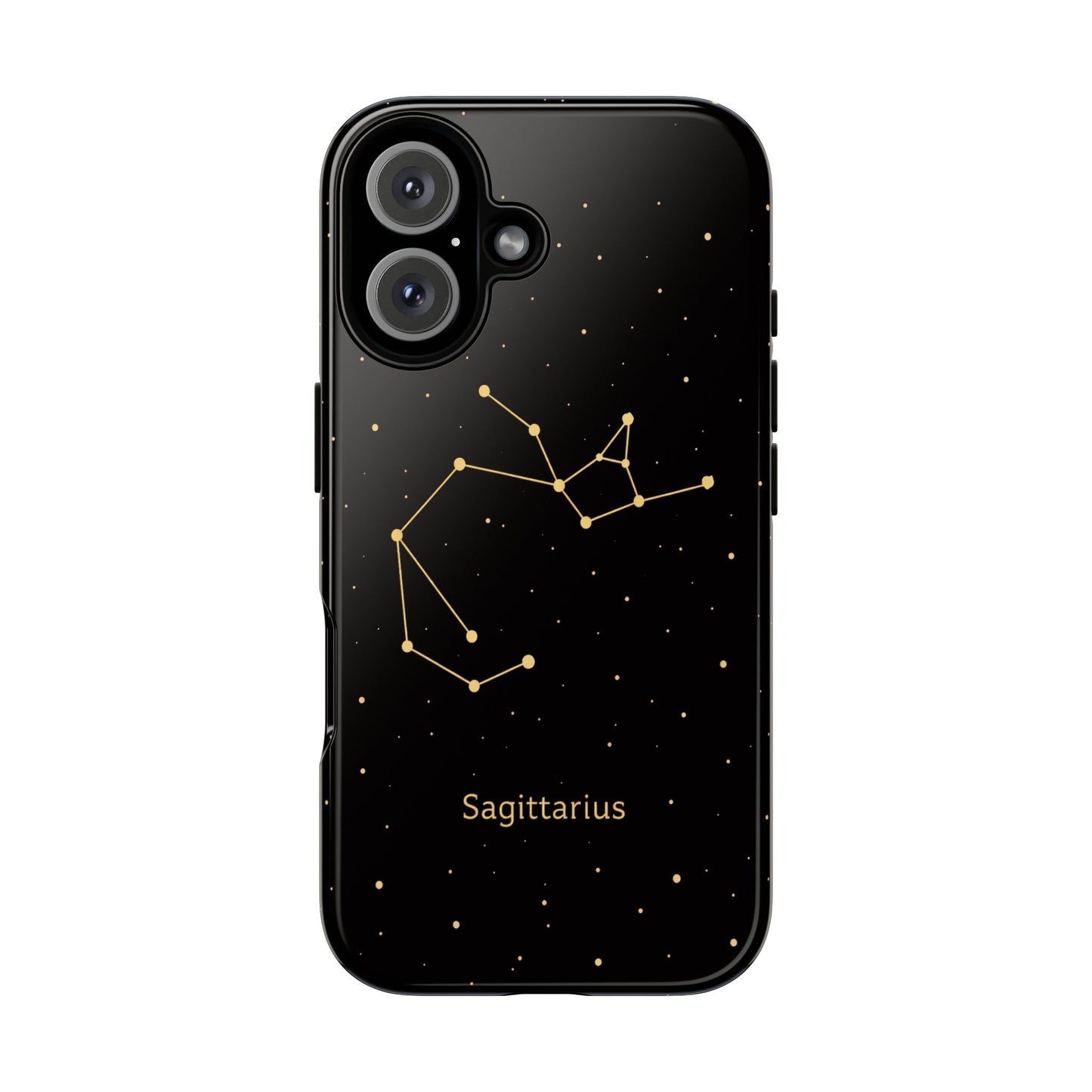 Sagittarius Zodiac Constellation Phone Case – Luxe Gold Celestial Cover