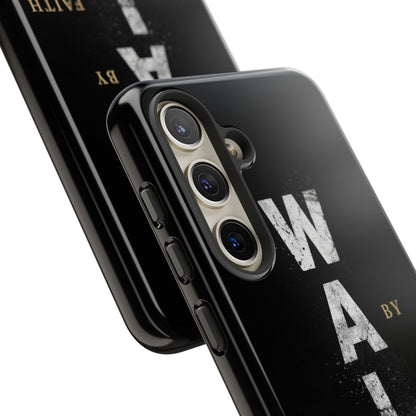 Walk by Faith Not by Sight Christian Phone Case Bible Verse Faith Cover