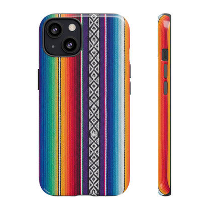 Serape Stripe Phone Case – Colorful Mexican Blanket Pattern Tough Case