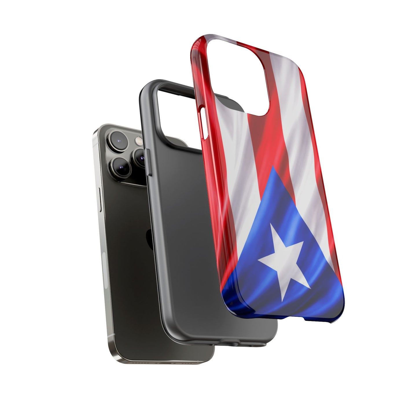 Puerto Rico Flag Phone Case | Boricua Pride Tough Case | Puerto Rican Flag Protective Cover for iPhone & Samsung