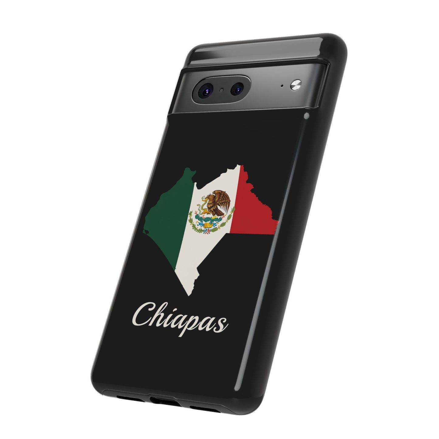 Chiapas Mexico Flag Map Phone Case | Mexican American Pride Tough Case for iPhone & Samsung