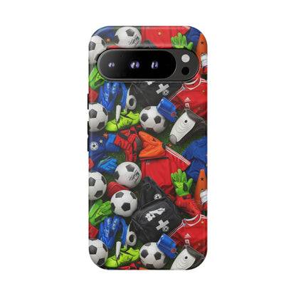 Soccer Ball Pattern Phone Case – Sports Fan Tough Protective Game Day Case