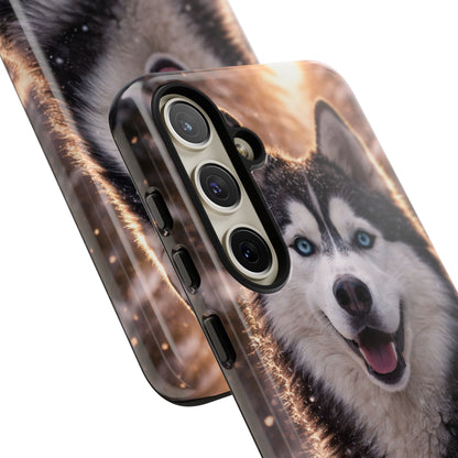 Siberian Husky Tough Phone Case | Blue Eyes Dog Cover Protective iPhone Case