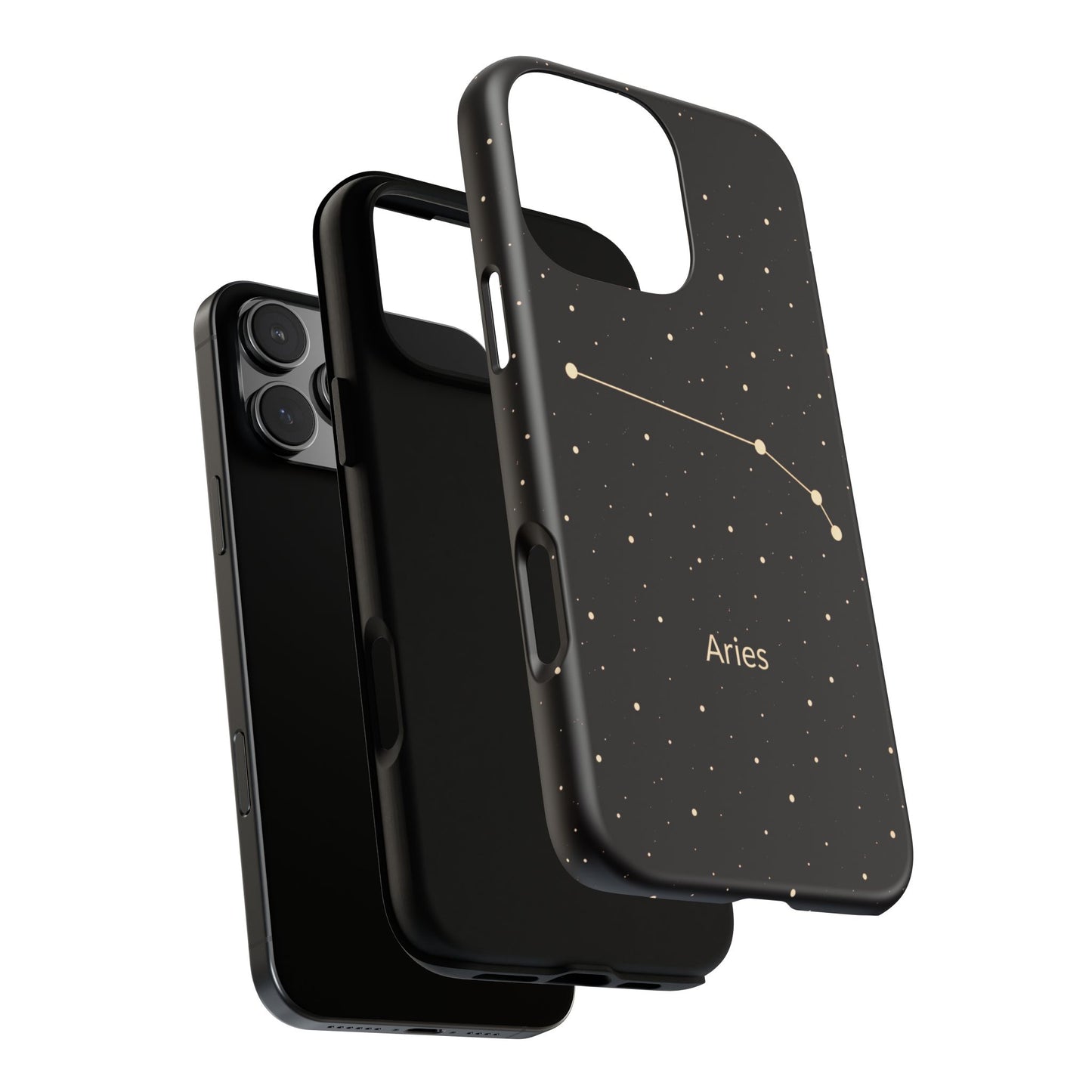 Aries Zodiac Constellation Phone Case – Luxe Gold Celestial Cover