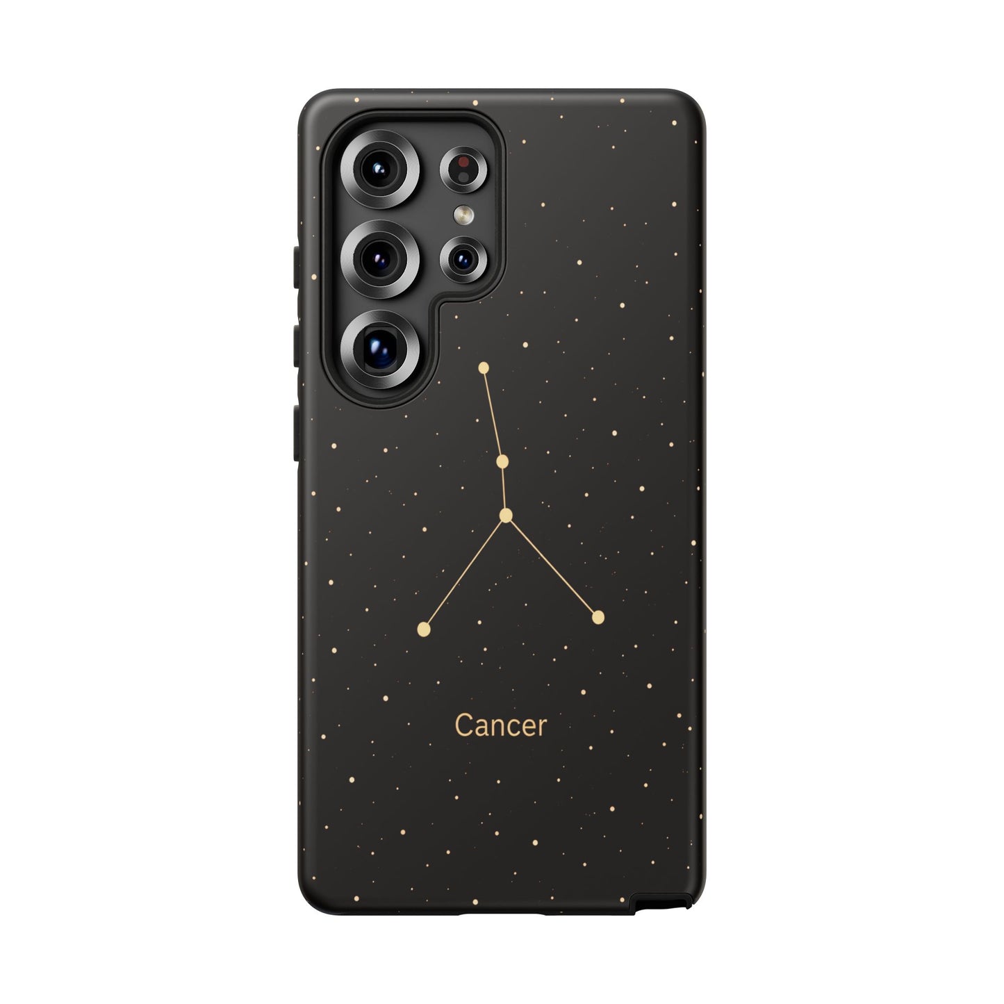 Cancer Zodiac Constellation Phone Case – Luxe Gold Celestial Cover