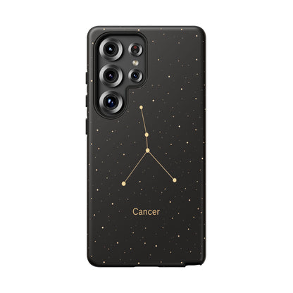 Cancer Zodiac Constellation Phone Case – Luxe Gold Celestial Cover