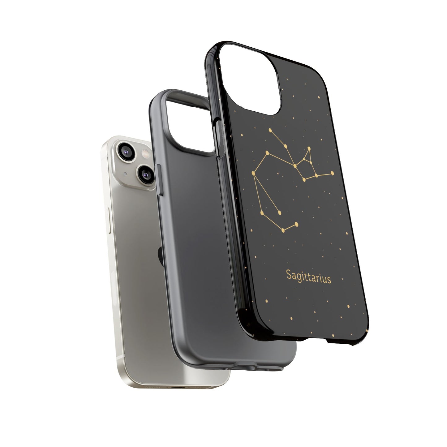 Sagittarius Zodiac Constellation Phone Case – Luxe Gold Celestial Cover