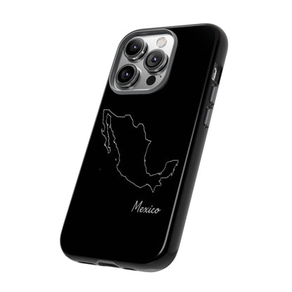 Mexico Outline Phone Case – Minimal Country Map Tough Case (iPhone, Samsung, Pixel)