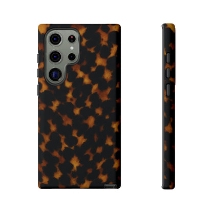 Tortoiseshell Phone Case – Brown Leopard Pattern Luxury Tough Protective Case