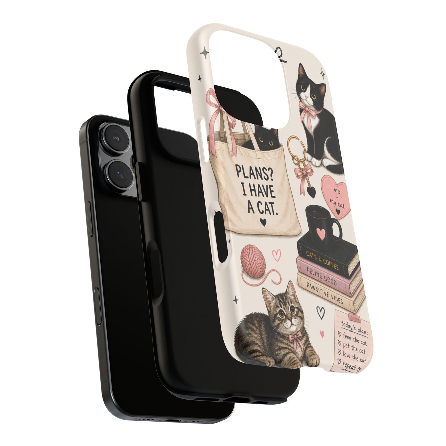 Cat Lover Phone Case | Plans? I Have A Cat Cute Aesthetic Cover