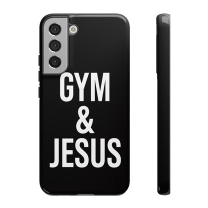 Gym & Jesus Phone Case Christian Faith Workout Gym Motivation Case